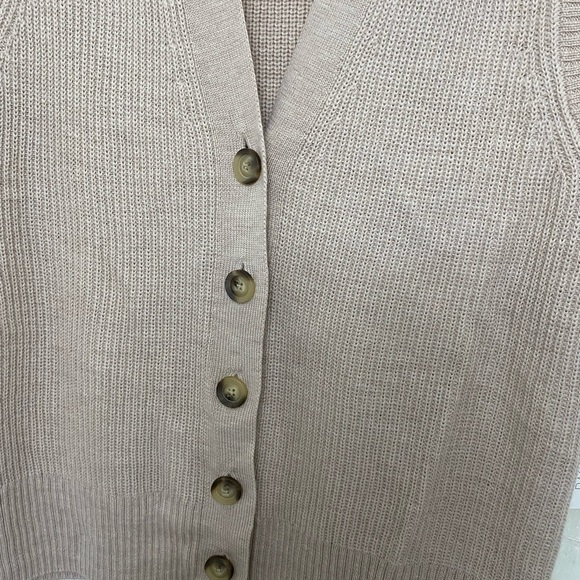 NWT Rachel Zoe Women's Tan Extra Fine Merino Wool Sweater Vest - Size M - Picture 13 of 16